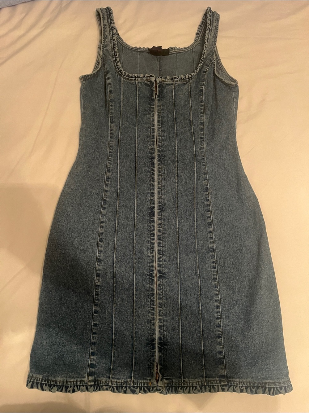 Ralph Lauren Light Blue Denim Dress with Red Label